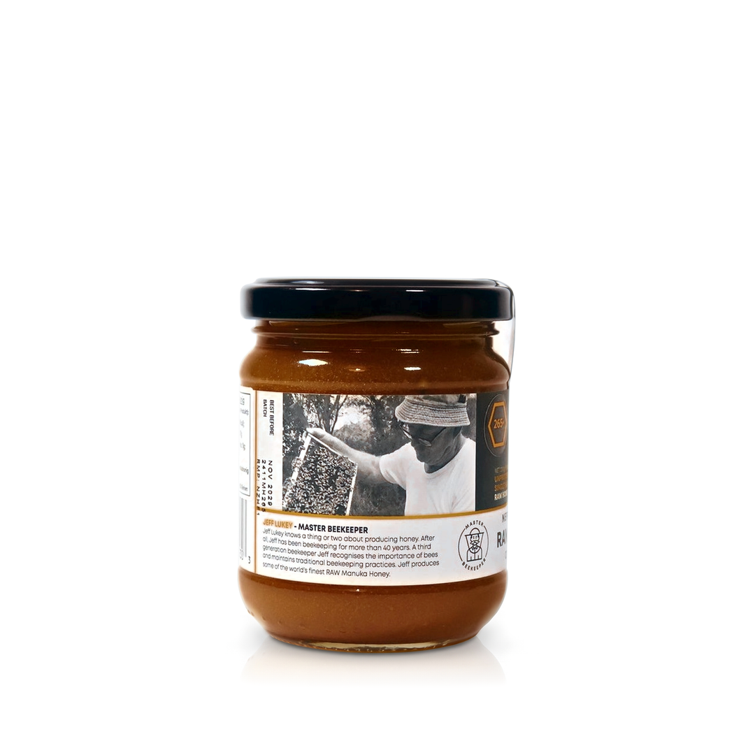 Manuka Honig 265, 270 g – Seitenansicht