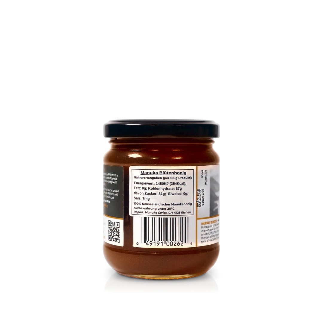 Manuka Honig 800, 270 g – Rückseite