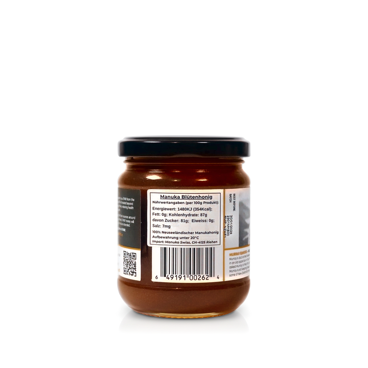 Manuka Honig 800, 270 g – Rückseite