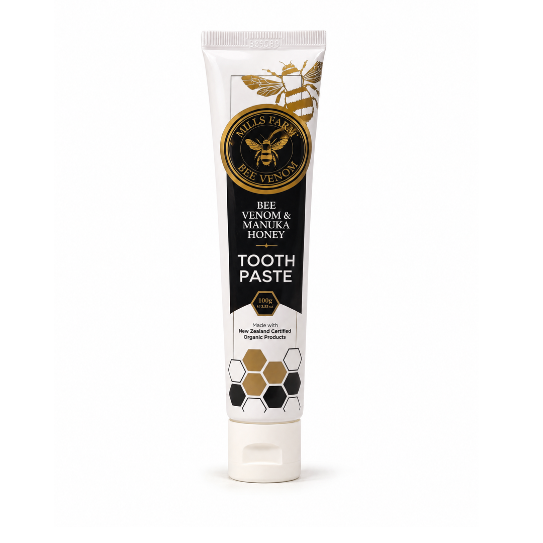 Mills Farm Zahngel mit Bienengift und Manuka Honig, 100 g